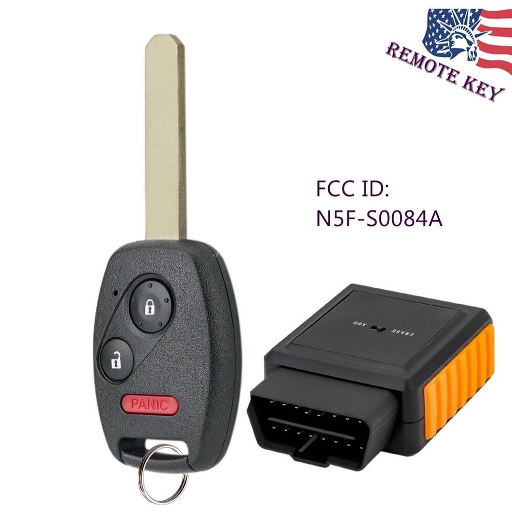 for Honda Civic LX 2006 - 2011 Key Programming + Keyless Remote Fob 3B N5FS0084A
